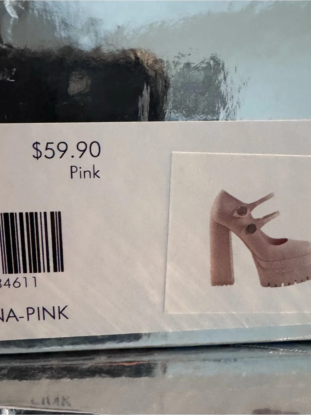 Azalea Wang Violina Pink Platform Heels | Chunky Block Heel Mary Jane Sz 8-11